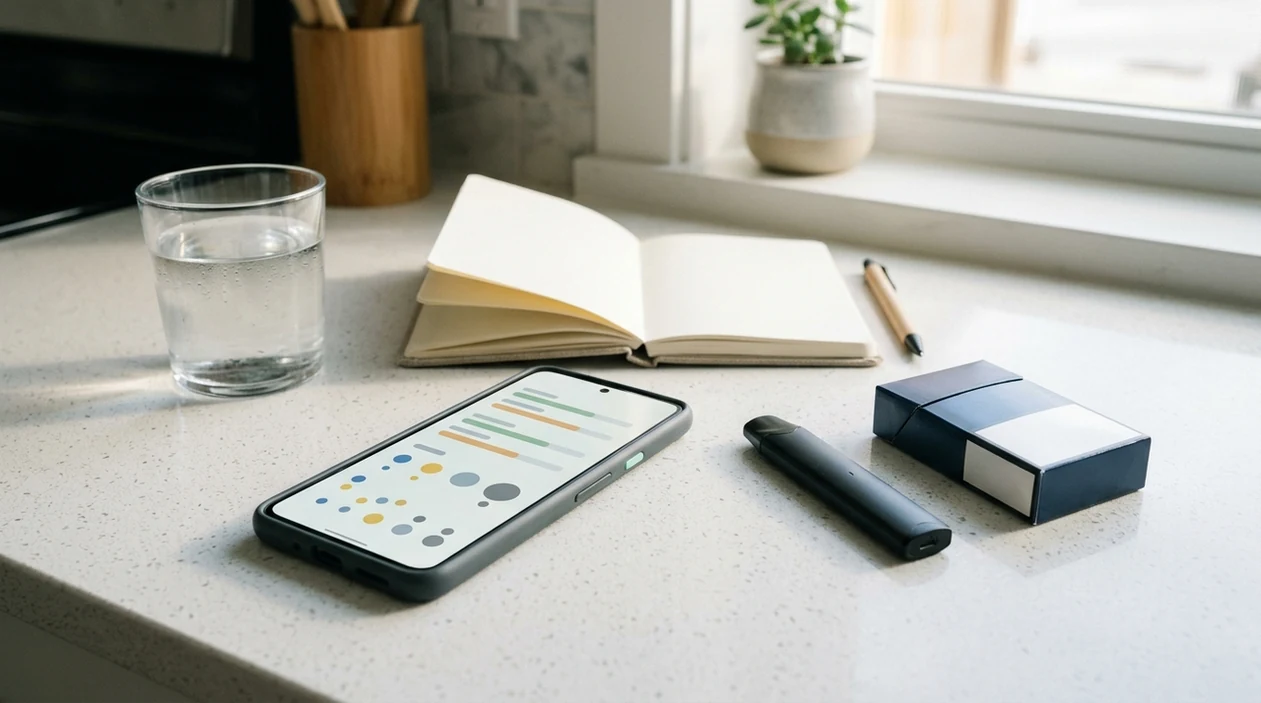 Nicotine Cravings Tracker App for Smoking and Vaping