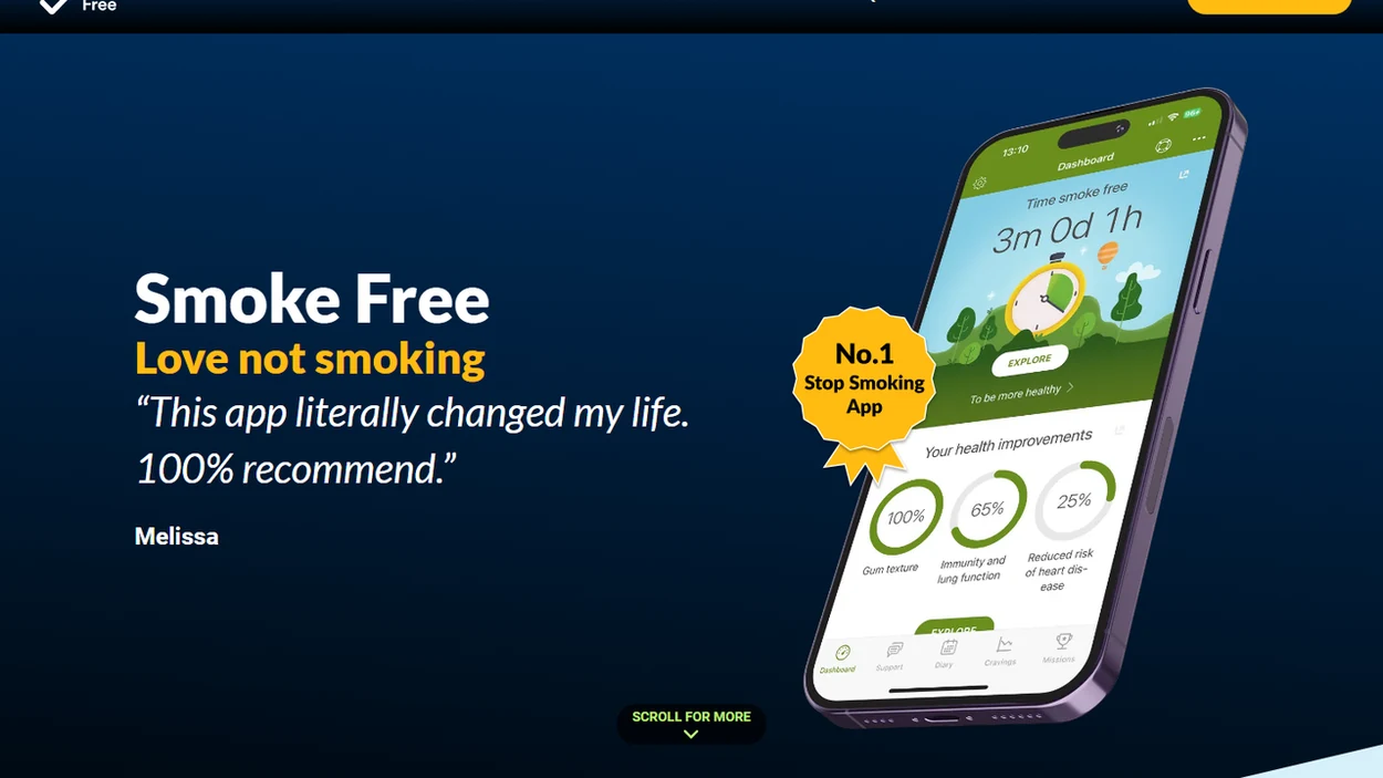 Smoke Free interface screenshot